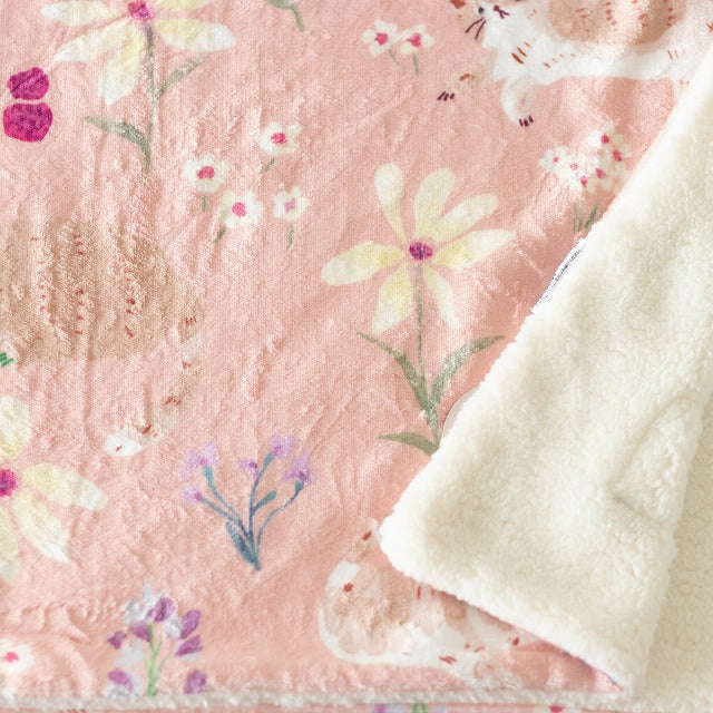 正規品♡ツインキャット♡ジャガードブランケット♡ピンク lemonade's ベビー・キッズ 正規品♡ツインキャットブランケット